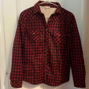 D.Ra Buffalo checkered plaid fleece jacket